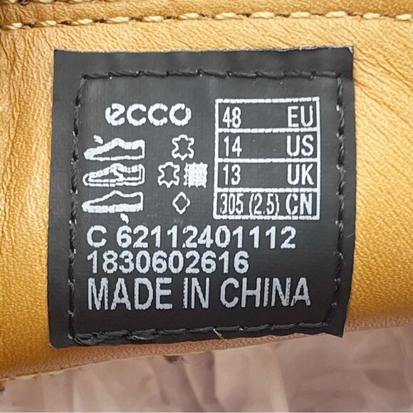 ECCO Holton Apron Toe Slip On Loafers Brown Leather Shock Point EU 48 US 14 main image 15